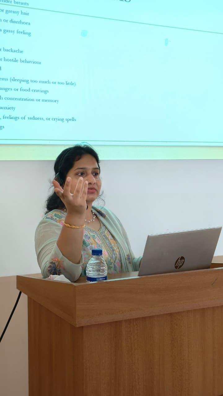 Dr. Shannon presenting at Women's Day talk